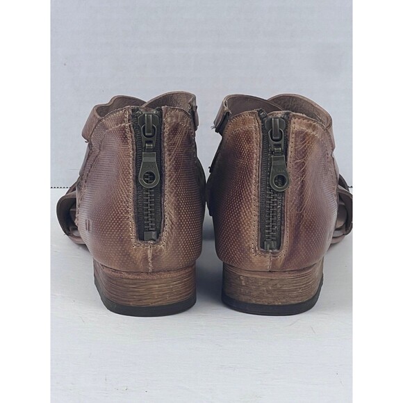 Bed Stu Brittany Brown Distressed Woven Leather Sandals Womens 8 - Picture 3 of 7
